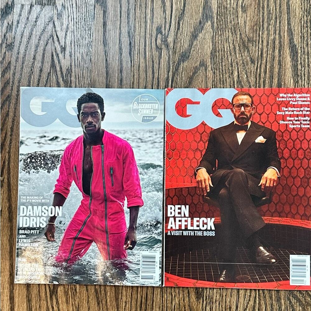 2025 GQ magazine Ben Affleck  damson idris April may Summer issue magazine
